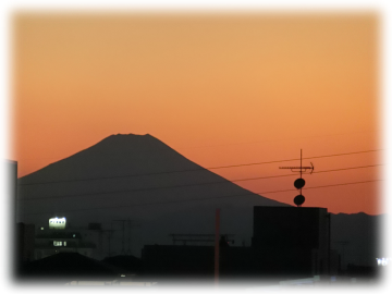 17：20の富士山
